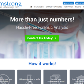 WordPress Web Sites by Thrive Internet Marketing: Armstrong Forensic Laboratory